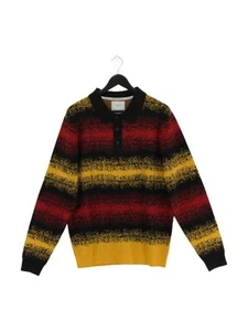 Percival Herren Pullover L Multi 100% Wolle Kragenpullover - Bild 1 von 5