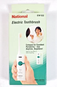 Cepillo de dientes National Travel alimentado por batería EW122 nuevo en paquete NOS Tailandia - Imagen 1 de 8