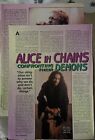Vintage Alice In Chains Jerry Cantrell Layne Staley Magazine Article