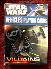 Star Wars VEHICLES PLAYING CARDS VILLAINS Cartamundi 2011 LucasFilm clone wars