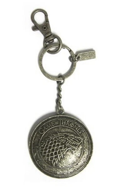 Game Of Thrones Stark Shield Keychain Portachiavi SD TOYS - Immagine 1 di 1