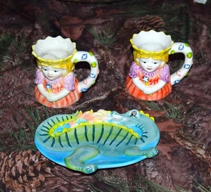 Juego de 2 tazas de té y platillo dragón Princess nuevo - Imagen 1 de 7
