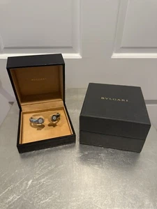 Bvlgari Tubogas Steel Bracelet With Pave Authentic Comes With Original Box - Picture 1 of 10