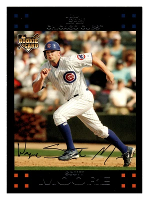 2007 Topps Scott Moore RC Rookie Chicago Cubs #278 NM-MINT - Image 1 of 2
