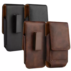 Men's Phone Pouch With 360 Rotatable Belt Clip Holster For iPhone 15 / 15 Pro - Picture 1 of 27