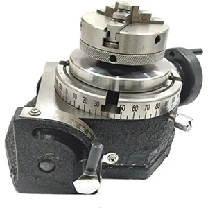 Tilting Rotary Table 3'' & 4" IN with 3-Jaw Self Centering lathe Chuck 50 & 65MM - Picture 1 of 6
