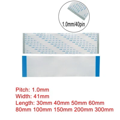 40Pin 1mm FFC FPC Flexible Flat Cable AWM VW-1 20624 80C 60V Connector Wire - Image 1 of 3