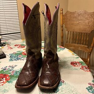 Macie Bean Western Boots Leather M9095 Womens 8 1/2 M