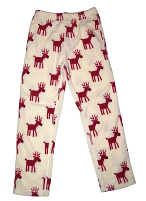 NEW Hanna Andersson Boy Girl 140 US 10 Dear Deer Reindeer Pajama Pants Fleece - Image 1 of 2