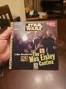 Vintage Star Wars Children Book Scratch and Sniff The Mos Eisley Cantina 1997 - Imagen 1 de 21