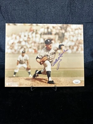 Whitey Ford HOF New York Yankees Signed/Autographed 8x10 Photo JSA COA - Image 1 of 4