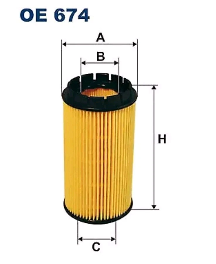 FILTRON OE 674 Oil Filter for CHRYSLER,HYUNDAI,JEEP,KIA - Image 1 of 1