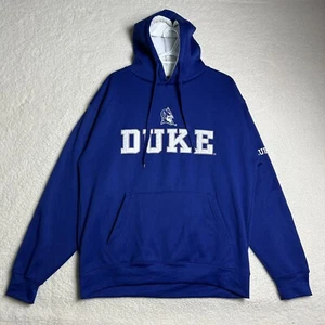 Vintage Duke University Hoodie Blue Pullover NCAA Basketball March Madness L - Picture 1 of 6