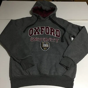 Oxford University Official Mens Medium Grey Hoodie Sweatshirt - Picture 1 of 8