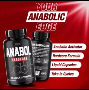 Anabol Hardcore-Bigger-Lean-Hard-Dense Muscle Builder 120ct Strength+Energy - Picture 1 of 9
