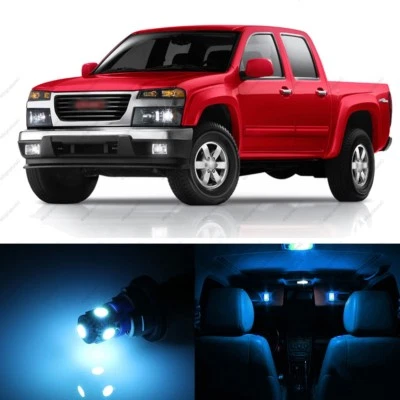 Paquete de 11 luces interiores LED azul hielo para GMC Canyon 2004-2012 + herramienta de palanca Foto 1 de 4