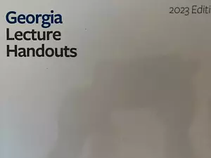 2023 Themis Bar Exam Review GEORGIA LECTURE HANDOUTS FILLED IN + GA + Barbri + - Picture 1 of 3