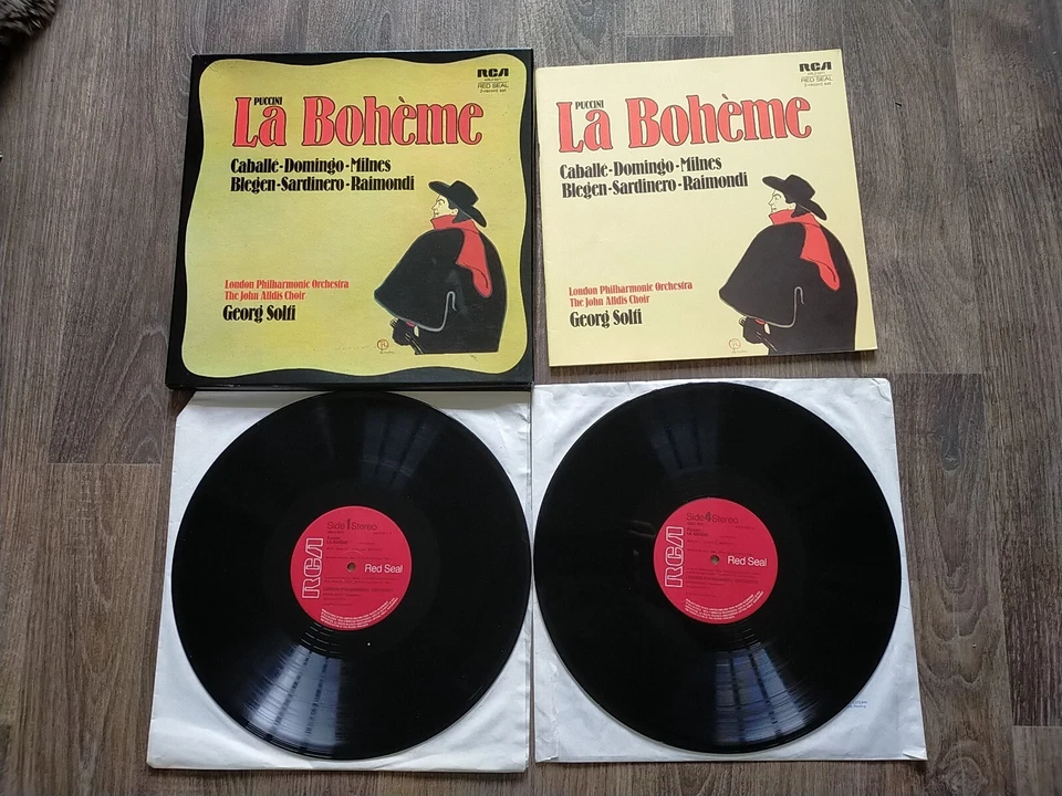 ARL2 0371 - Puccini - La Boheme SOLTI / CABALLE / MILNES- 2 LP Record Box Set - Image 1 of 4