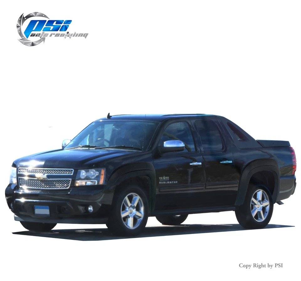 OE Style Fender Flares Fits Chevrolet Avalanche 2007-2013 Sand Blast Textured Foto 1 de 4