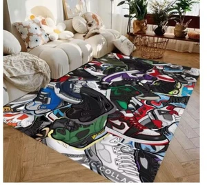 Air Jordans Rug 160CM x 120CM Basketball Shoes Carpet - Picture 1 of 3