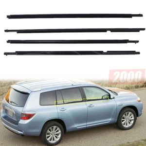 4pcs Window Seal Weatherstrip Trim Belt Set For Toyota Highlander 2008-2010 2009 - Picture 1 of 6