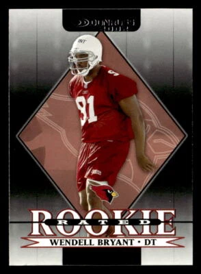 Wendell Bryant 2002 Donruss Rookie Card #280 Arizona Cardinals - Image 1 of 2