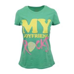 ABBEY DAWN DAMEN JUNIOREN DAMEN MY BOYFRIEND ROCKS T-SHIRT  - Bild 1 von 3