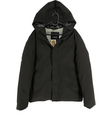 JACK&JONES Men Black Blakeen Hooded Parka Coat Jacket Size L - Image 1 of 4