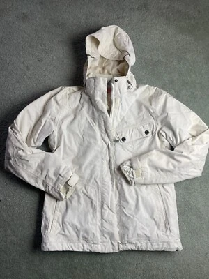 Куртка Merrell, женский размер средний, белый, на молнии, толстовка с капюшоном, карманы, пуховик - Изображение 1 из 4