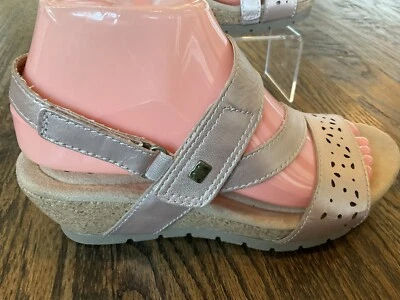 Sandalias Earth Origins Kendra Khloe de cuero dorado rosa para mujer talla 7,5 M de EE. UU. Foto 1 de 4