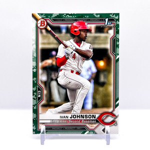 2021 Bowman Ivan Johnson Camo 1st Bowman #BCP-149 - Reds