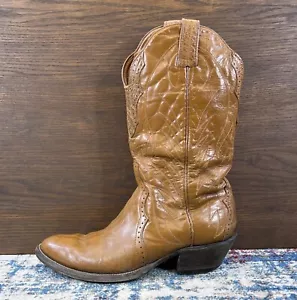 Vintage Brahma Western Cowboystiefel Braun Leder Herren Größe 9,5D - Bild 1 von 15