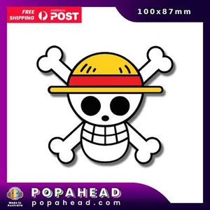 One Piece Luffy Straw Hat Pirate Skull Sticker Anime Sticker - Imagen 1 de 1
