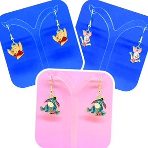 Super Cute Disney Inspired Drop Style Earrings Pooh Bear, Piglet & Eeyore - Picture 1 of 4