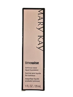 Mary Kay Timewise Beige 6 Luminous Wear Liquid Foundation 1fl oz 038710 NOS - Image 1 of 4