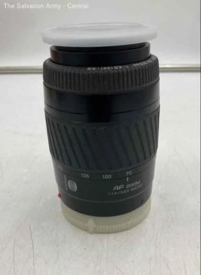 Minolta Black AF Zoom 70-210 1.1m/3.6 ft Telephoto SLR Camera Lens - Image 1 of 4