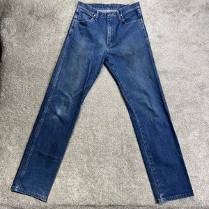 Pantalones de mezclilla Wrangler 13MWZ para hombre 36x34 azul corte vaquero A204 4030 clásico occidental - Imagen 1 de 13