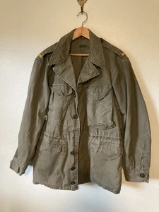 Vintage 1940s Military US Army M-43 M-1943 Field Jacket WW II S/M fit - Picture 1 of 9