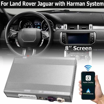 Wireless Carplay Android Auto For Land Range Rover Jaguar Harman with 8'' Screen - image 1 of 4