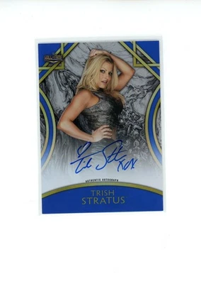 2018 Topps WWE Legends Trish Stratus #A-TS Hall of Fame Blue Auto 6/25 READ - Image 1 of 4
