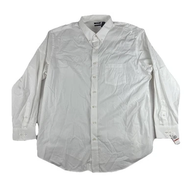 ¡Nuevo! Camisa de vestir Oxford blanca Izod Premium Essentials para hombre 3XLT oficina boda Foto 1 de 4