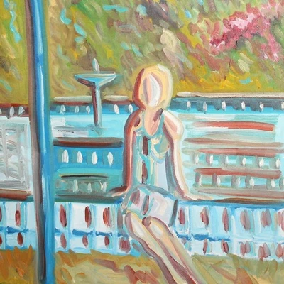 Expressionistisches Ölgemälde Frauenportrait - Bild 1 von 4