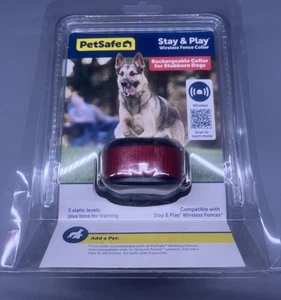 PetSafe Stay+Play Wireless Stubborn Dog Fence Collar Red PIF00-13672 New SEALED - Picture 1 of 2