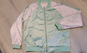 MyMo College Jacke Gr. L glänzend Collegejacke Bomberjacke Satin Top - Bild 1 von 8
