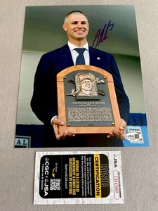 TWINS JOE MAUER AUTOGRAPH HALL OF FAME INDUCTION 8x10 PHOTO- JSA CH47005 - Picture 1 of 1