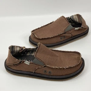 Zapatos sin cordones Sanuk para hombre Donny mocasines de cáñamo mezcla de lana forro para hombre talla 10 - Imagen 1 de 15