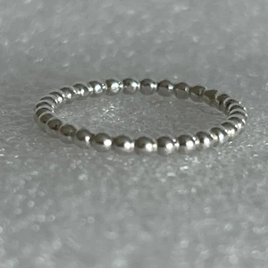 Authentic Pandora πthin Beaded/bubble ring π Size 58 π S925 ALE π 190615 - Picture 1 of 9