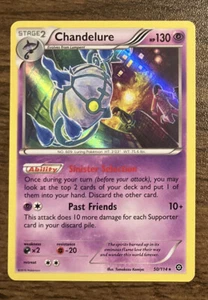 Carta Pokémon TCG Holo Chandelure Steam Siege 50/114 2016 rara quasi nuova - Foto 1 di 2