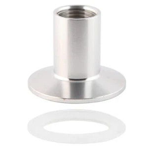 1.5" Tri Clamp to 1/4" NPT Female Fitting Stainless Sanitary Home Brew Adapte... - Picture 1 of 5