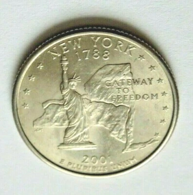 USA 2001P NEW YORK STATE QUARTER 25 CENT COIN - Image 1 of 2
